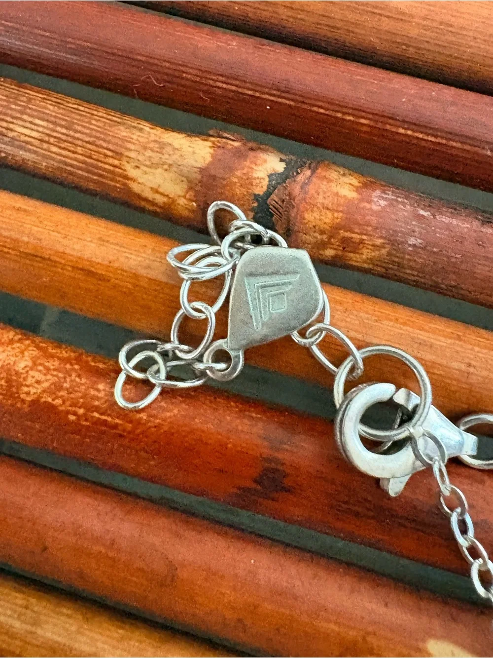 Silpada Sterling Silver Open Geometric Outline Necklace 18”-20” - Picture 5 of 5